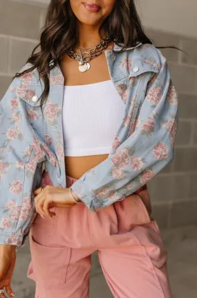 Gracie Floral Denim Jacket