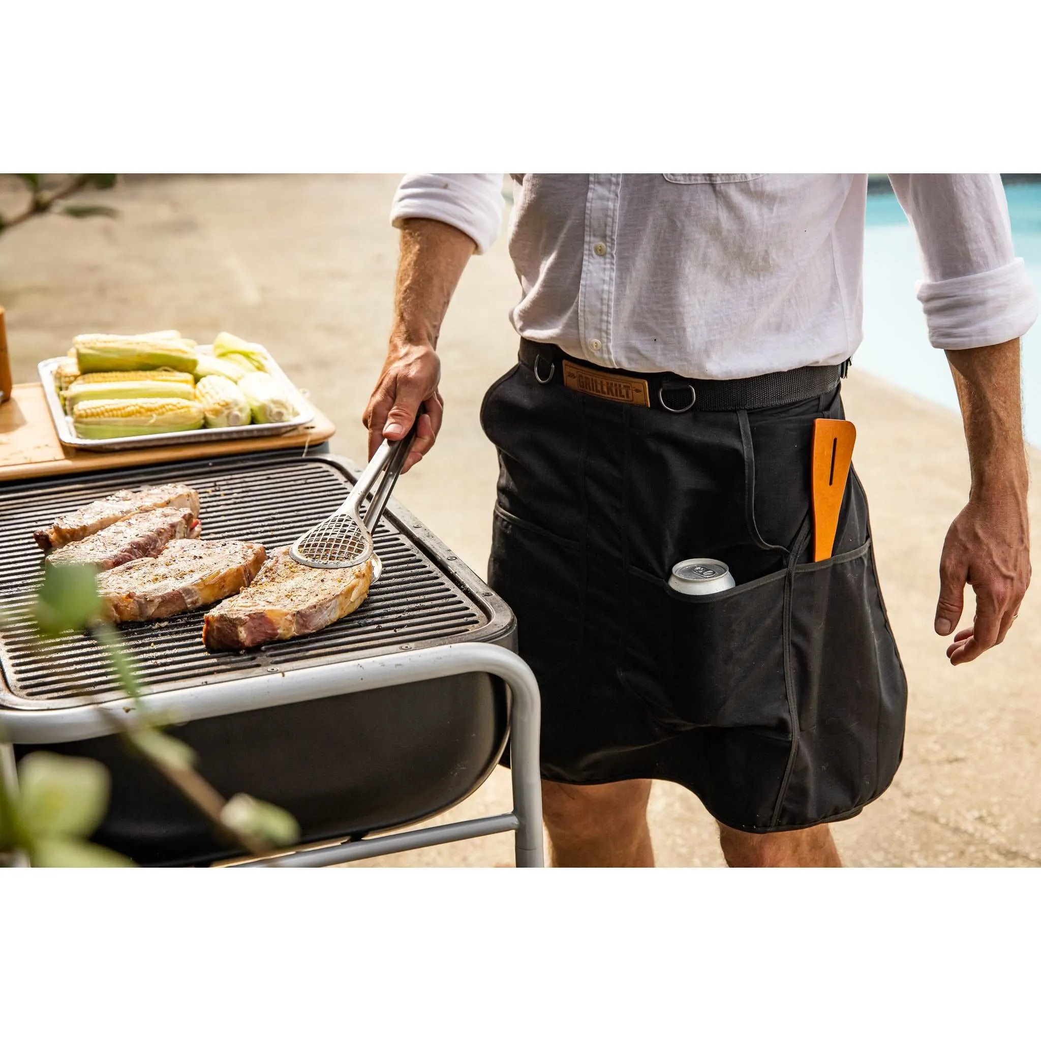 GRILLKILT Grilling Apron - Black