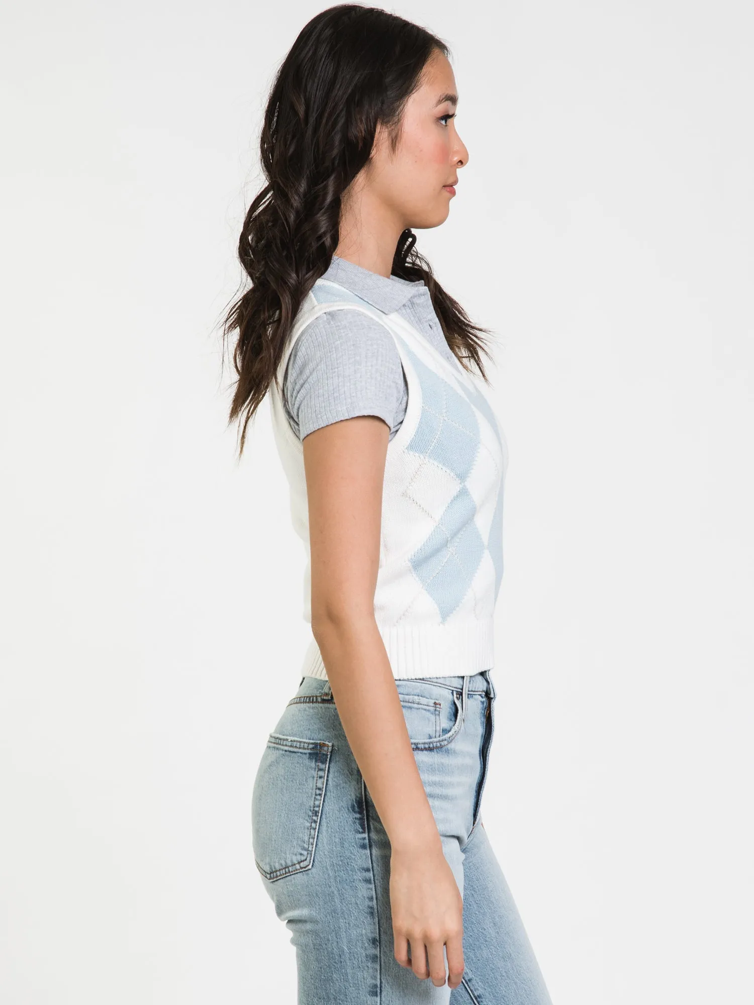 HARLOW ANYA ARGYLE VEST - CLEARANCE