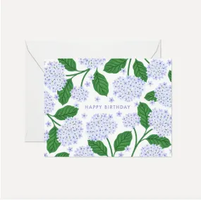 Hydrangea Happy Birthday Card
