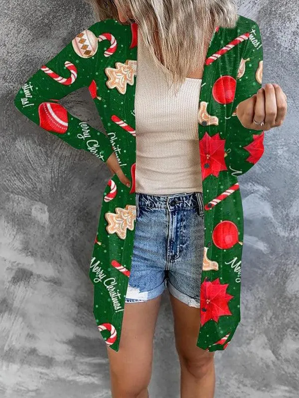 It's Christmas Themed Women Cardigan Sweater