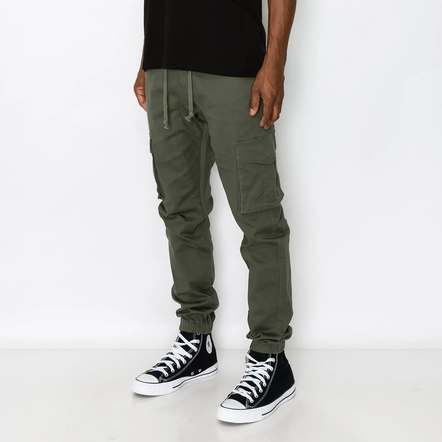 JG805 Cargo Twill Jogger Pants (Open Pack)