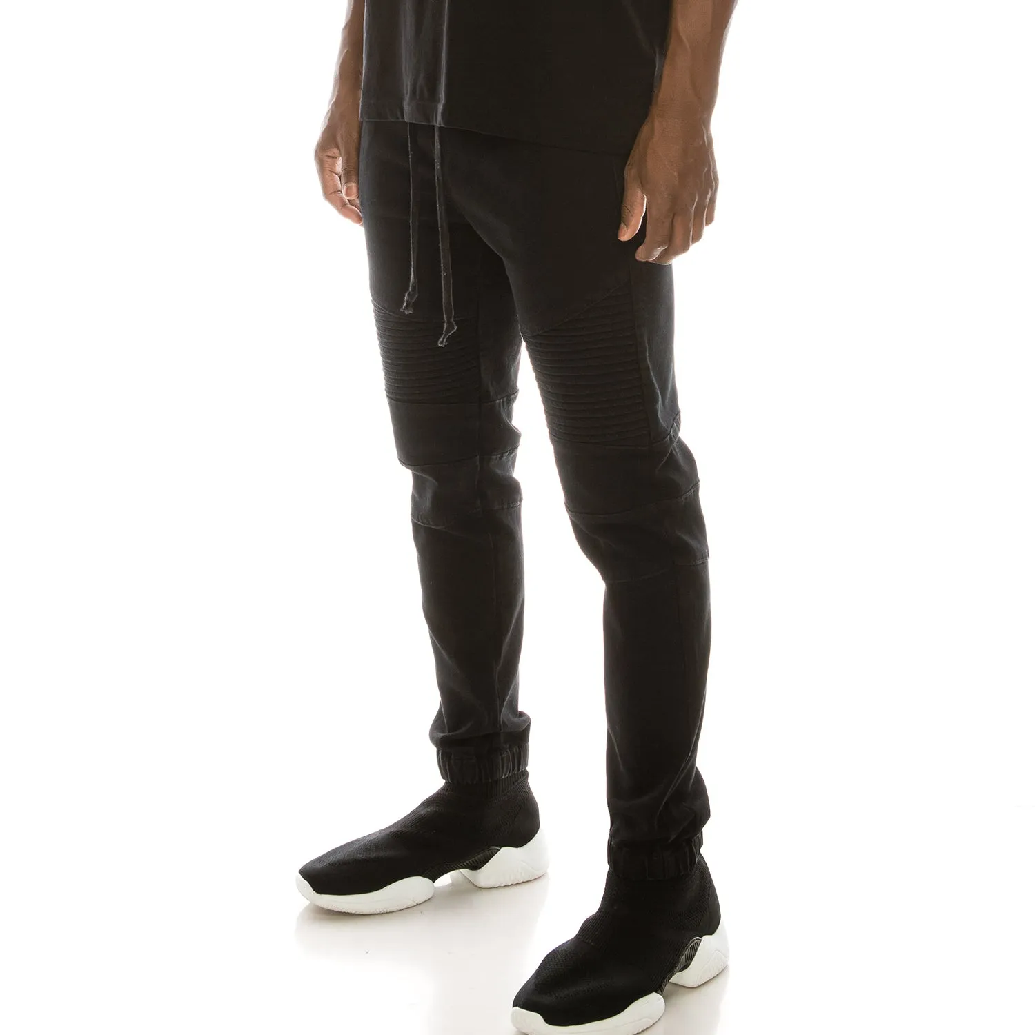 JG873 Biker Denim Jogger Pants (Open Pack)