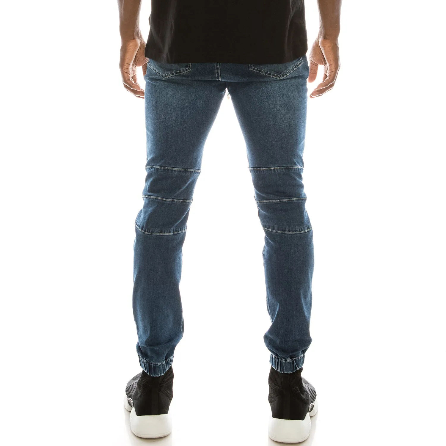 JG873 Biker Denim Jogger Pants (Open Pack)