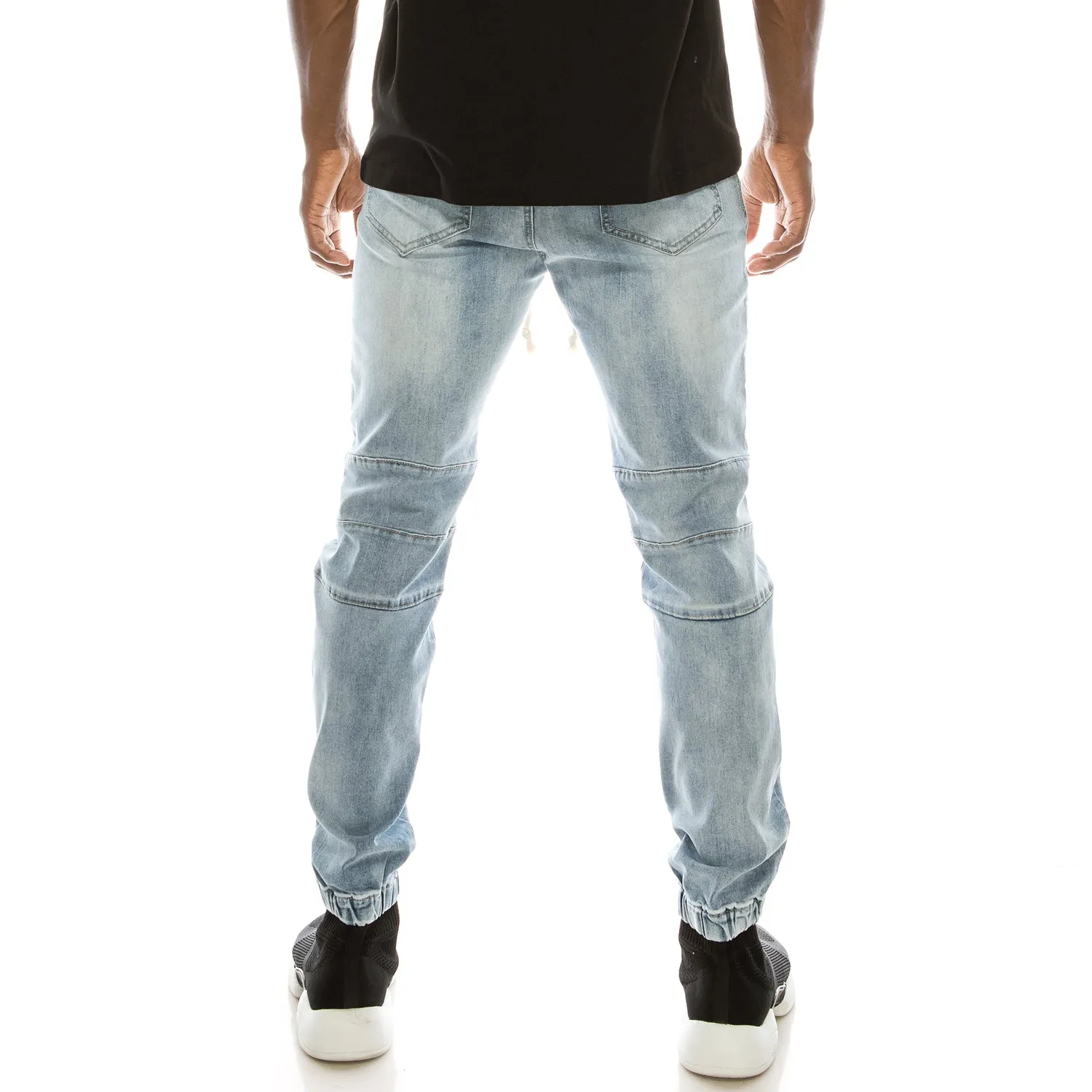 JG873 Biker Denim Jogger Pants (Open Pack)