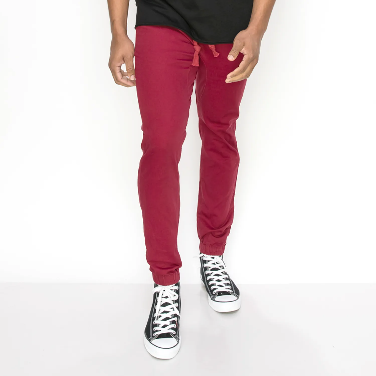 JG876 Slant Pocket Skinny Joggers (Open Pack)