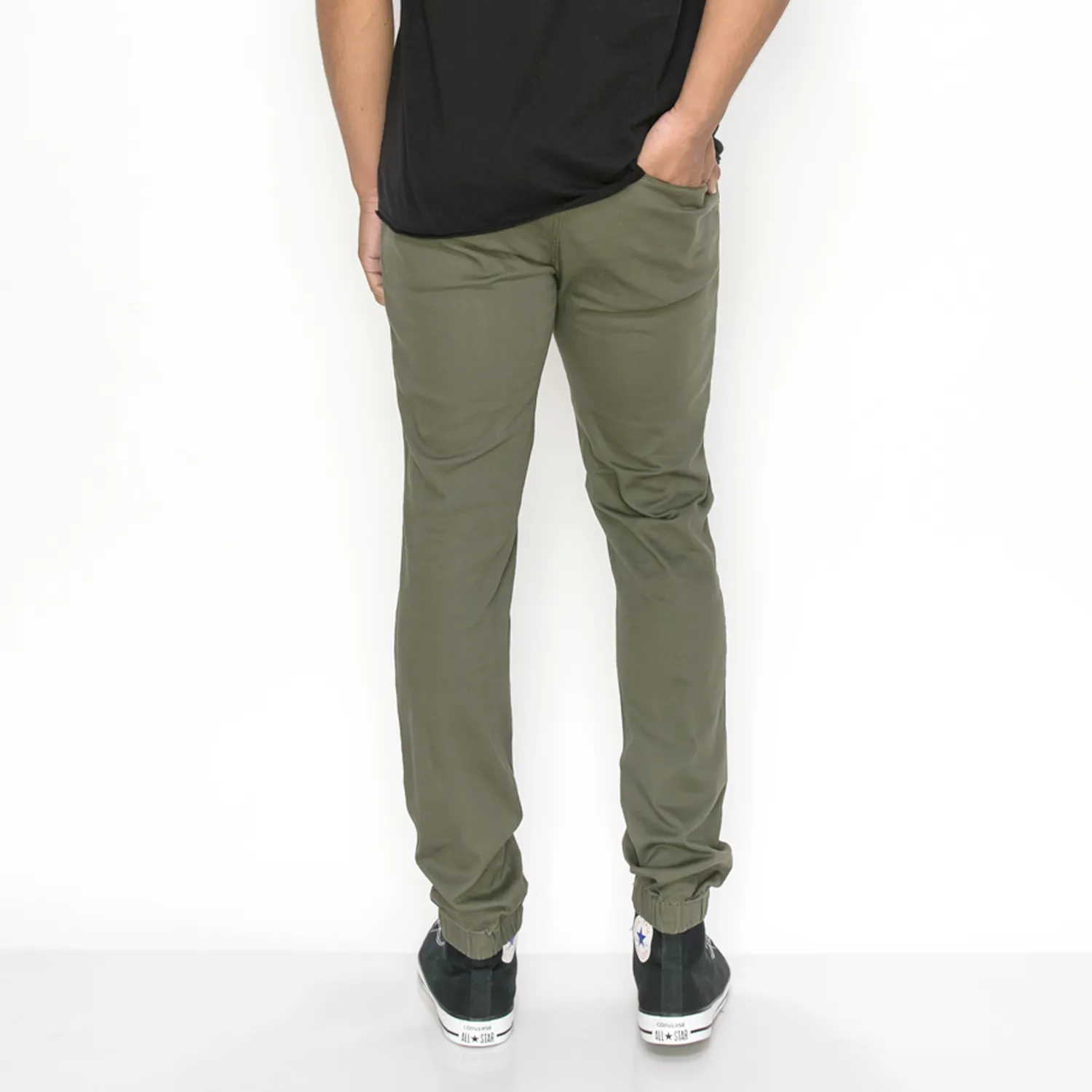 JG876 Slant Pocket Skinny Joggers (Open Pack)
