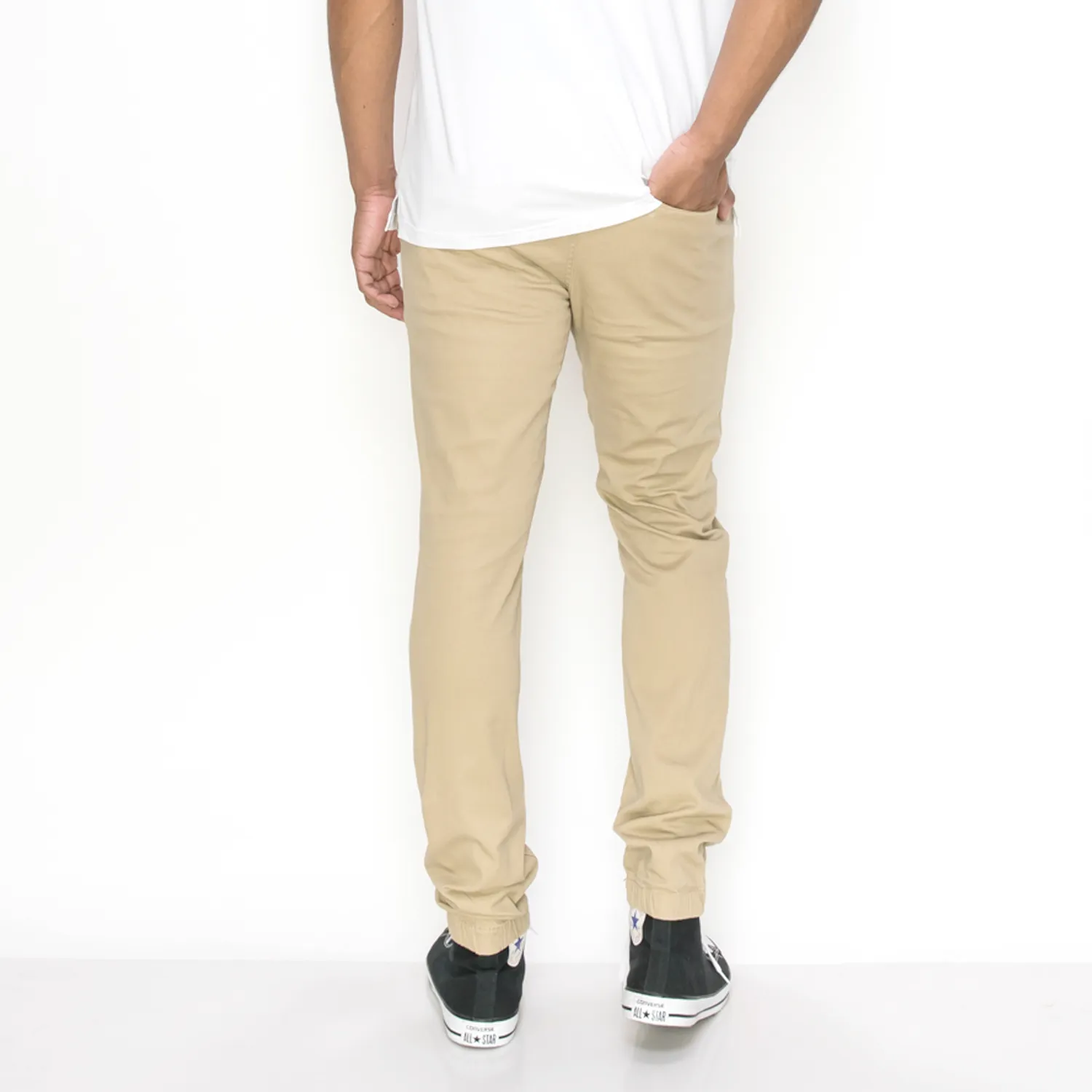 JG876 Slant Pocket Skinny Joggers (Open Pack)