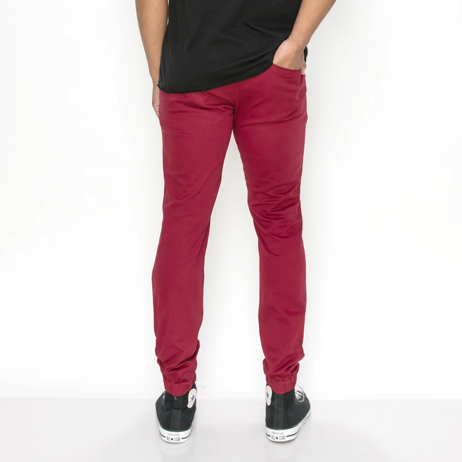 JG876 Slant Pocket Skinny Joggers (Open Pack)