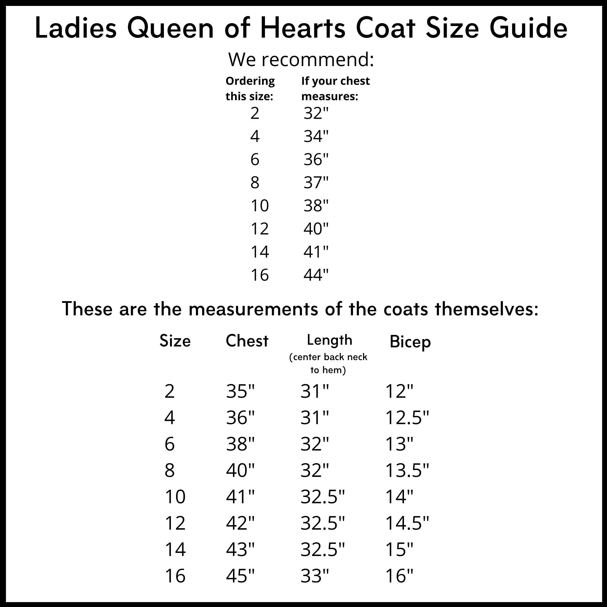 Ladies Queen of Hearts Coat (Adult Size)