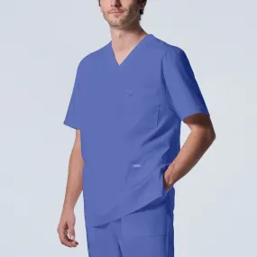 Landau ProFlex Mens 4-Pocket V-Neck Scrub Top