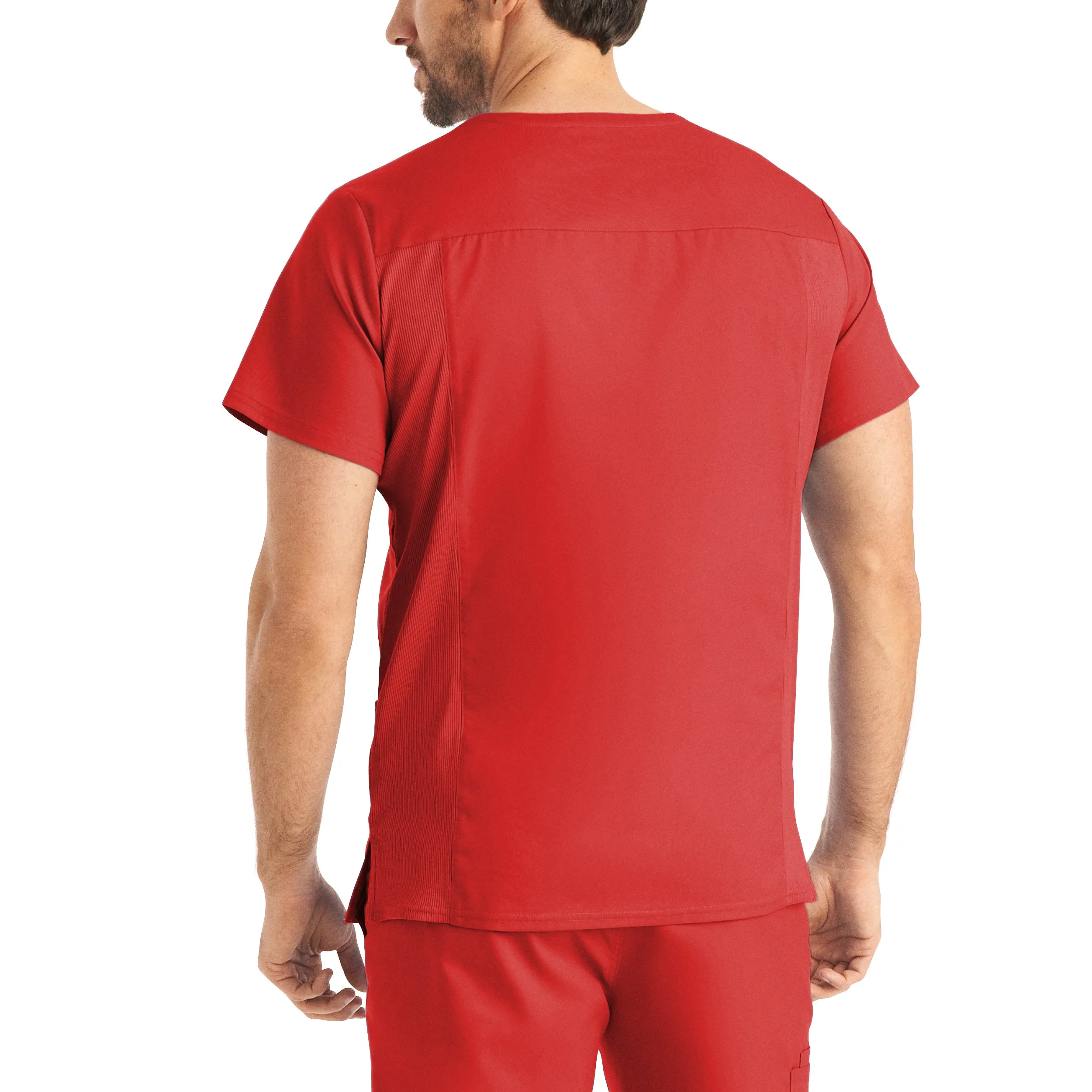 Landau ProFlex Mens 4-Pocket V-Neck Scrub Top