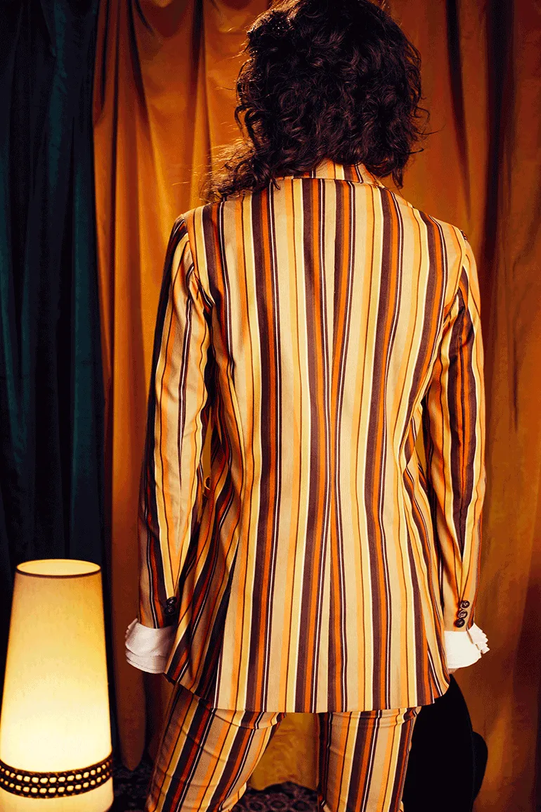 Like A Rolling Stone Striped Blazer