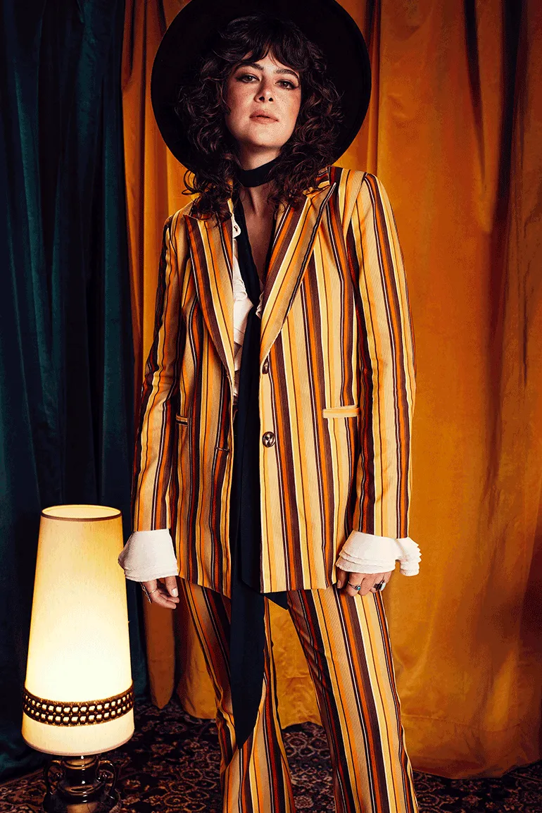 Like A Rolling Stone Striped Blazer