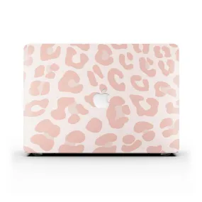 Macbook Case - Strawberry Pink Cow Print
