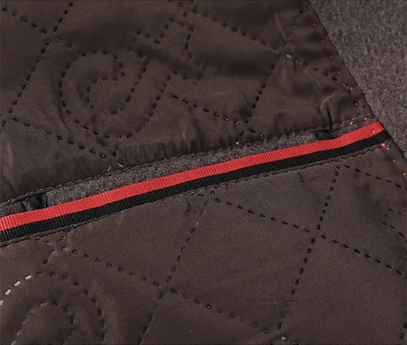 Men's Wool Trench Elegant Coat