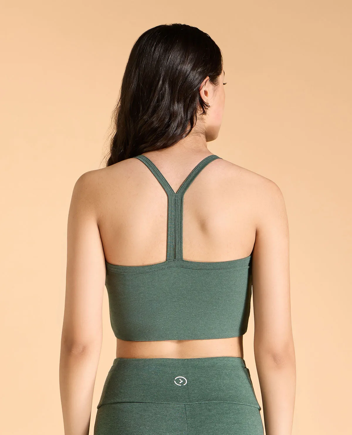 Mid Impact Cotton Sports Bra