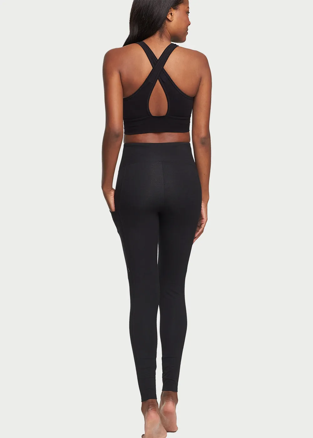 Rachel Shaping Legging with Side Pockets - Cotton Stretch