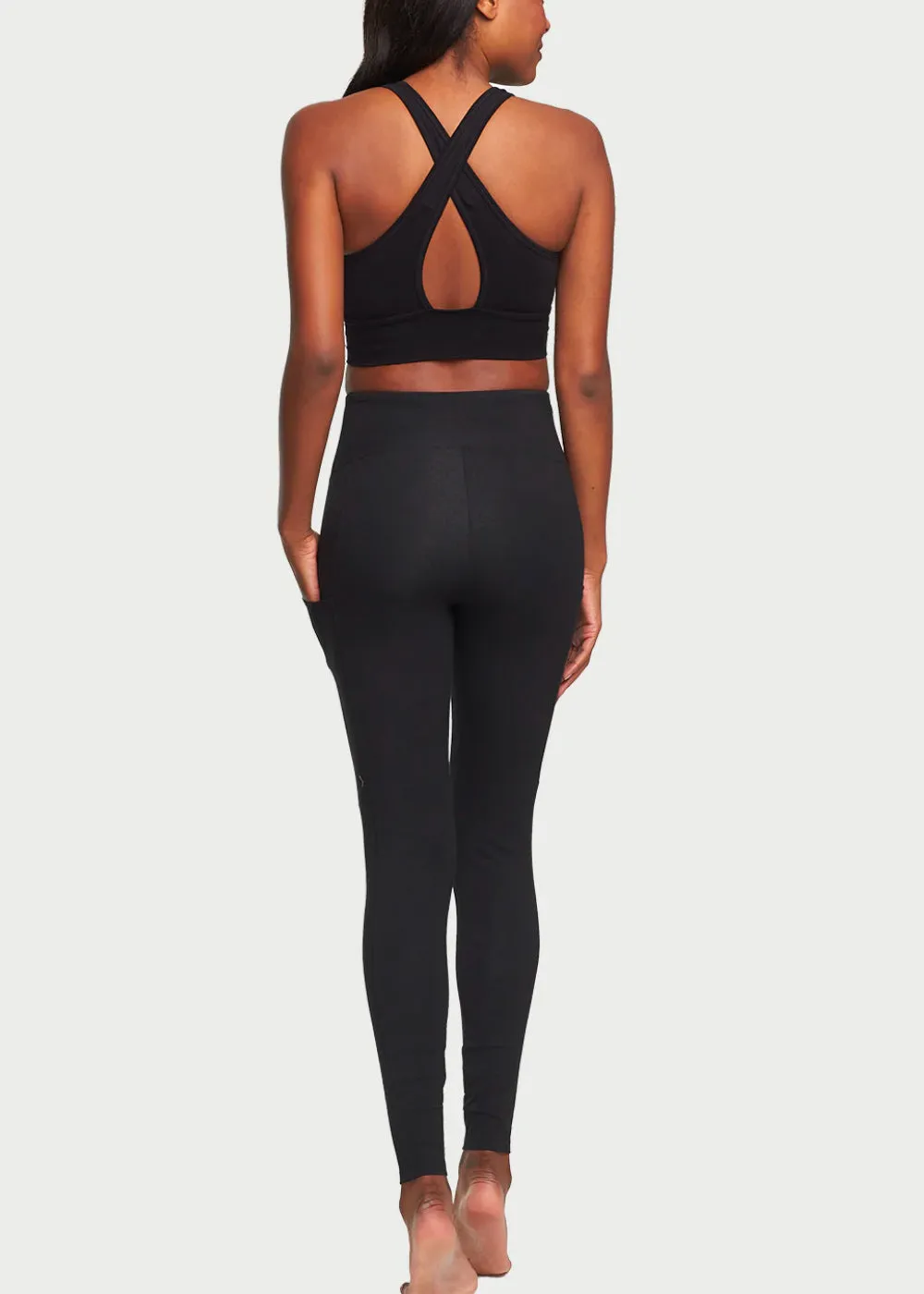 Rachel Shaping Legging with Side Pockets - Cotton Stretch