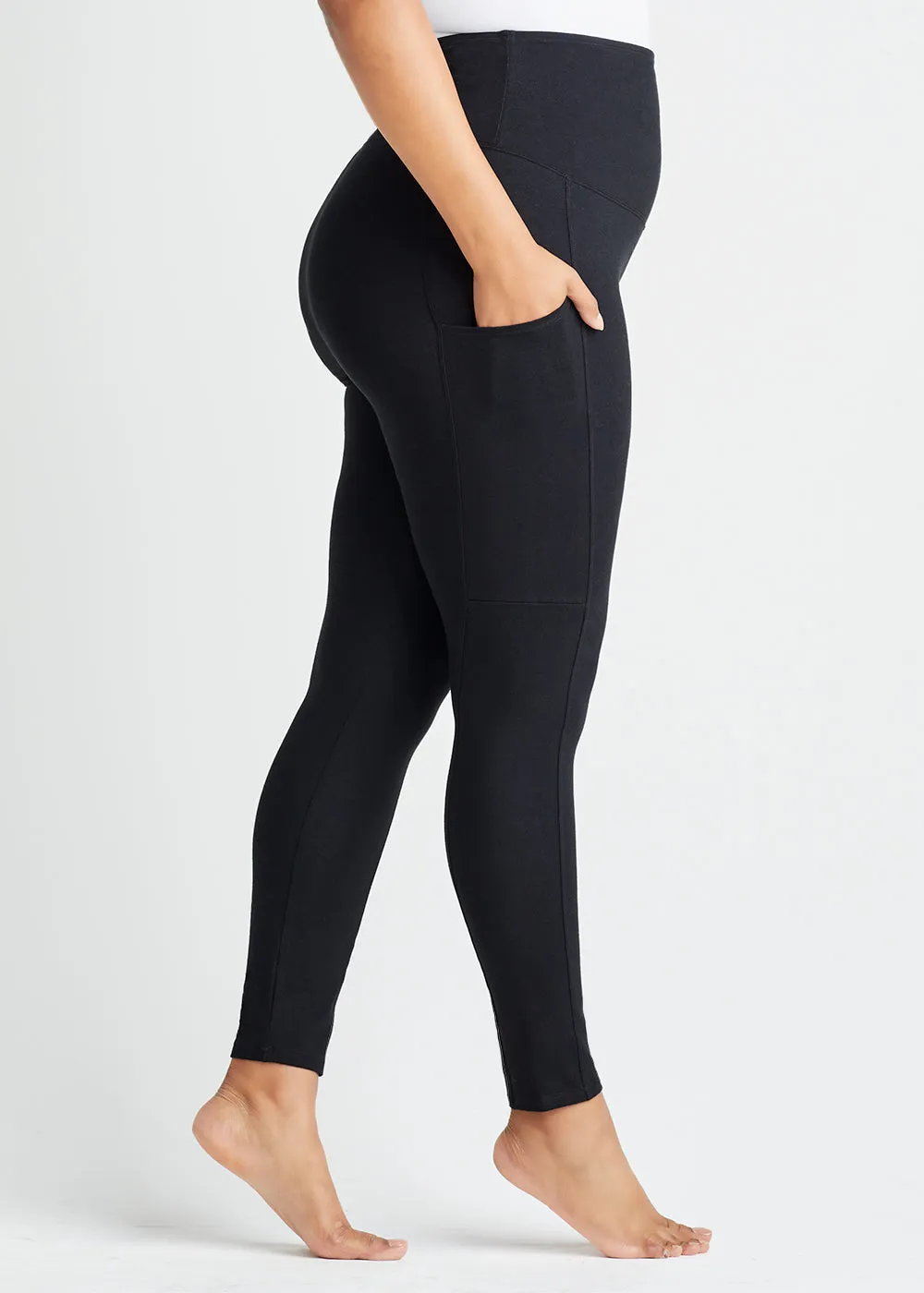 Rachel Shaping Legging with Side Pockets - Cotton Stretch