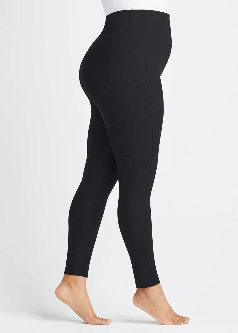 Rachel Shaping Legging with Side Pockets - Cotton Stretch
