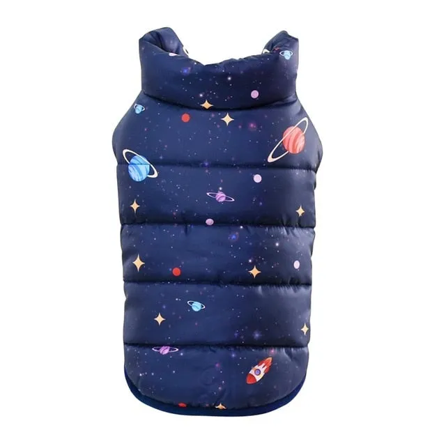 Sausage Dog Print Winter Vest (Size chart avaiable)