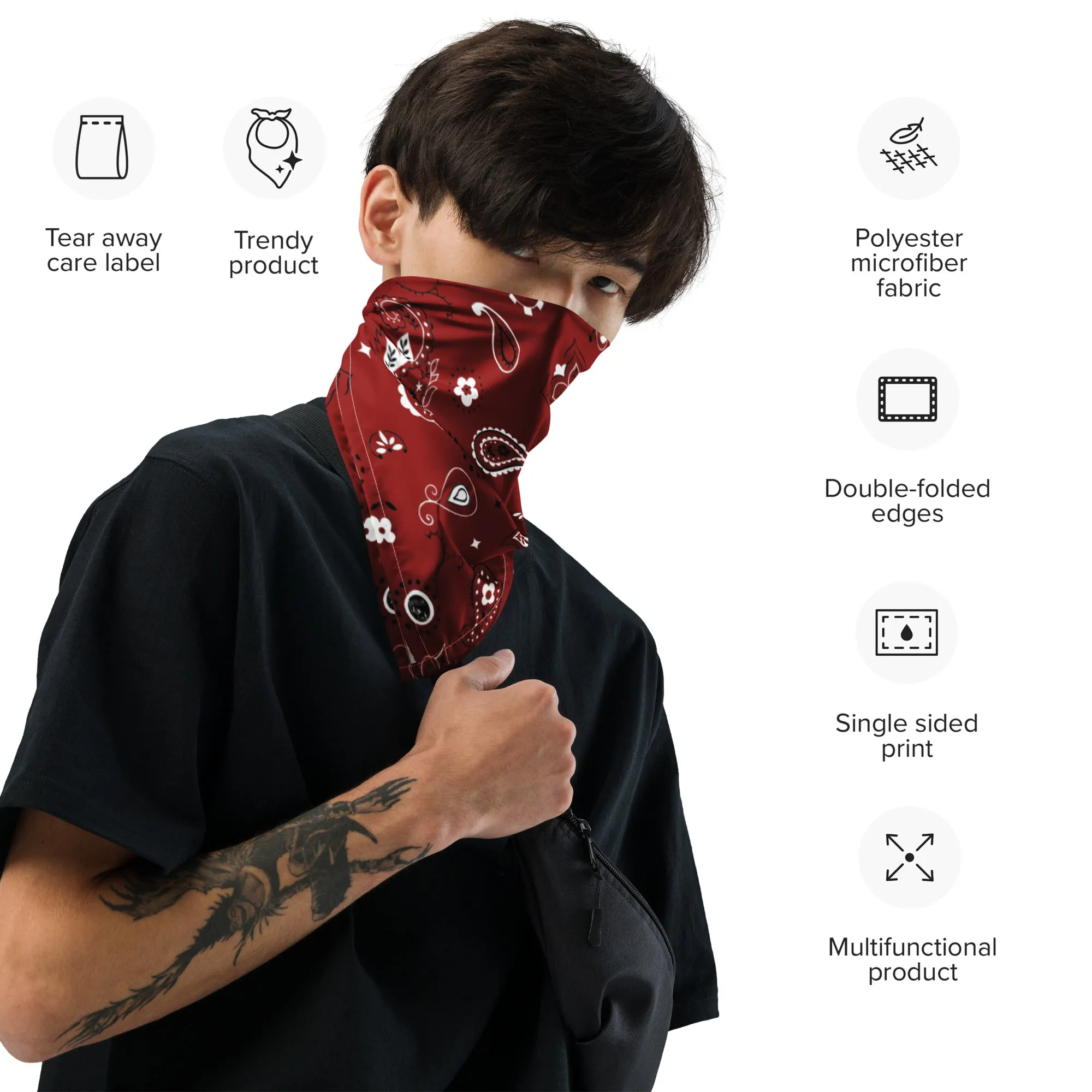 Sit & Stay with this Outlaw print bandana