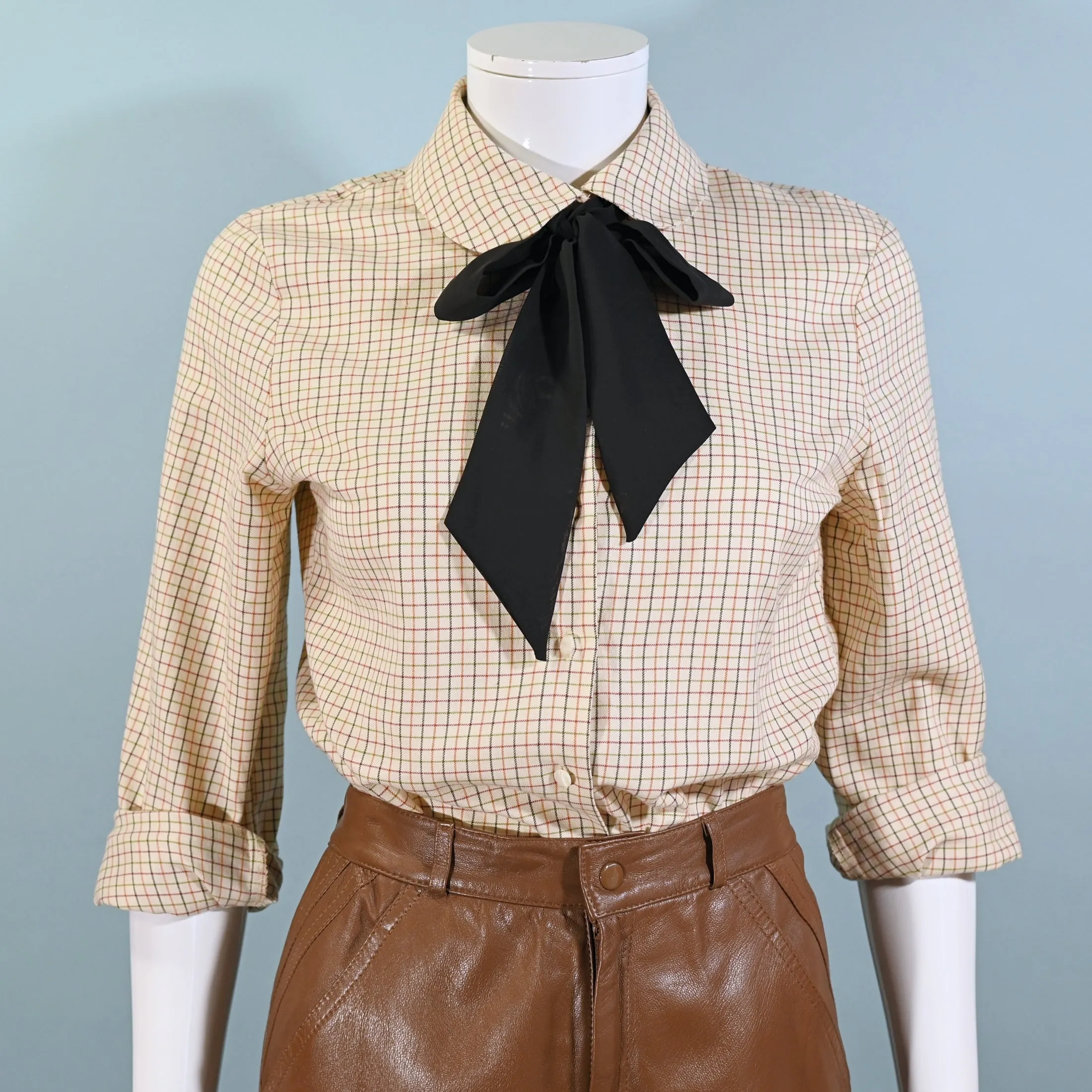SOLD Vintage Laura Ashley Peter Pan Collar Blouse, Dark Academia Blouse S