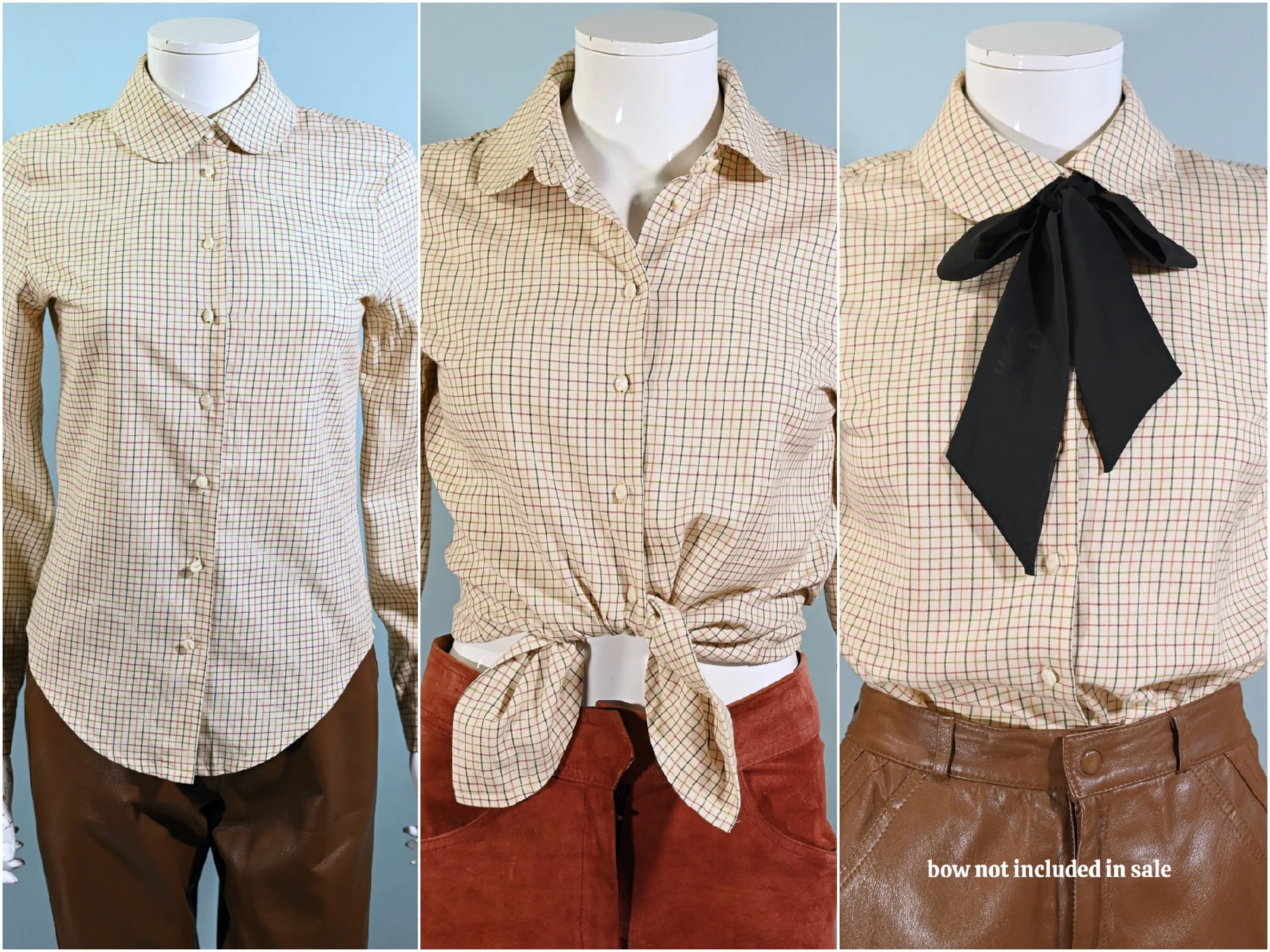 SOLD Vintage Laura Ashley Peter Pan Collar Blouse, Dark Academia Blouse S