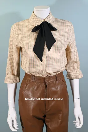 SOLD Vintage Laura Ashley Peter Pan Collar Blouse, Dark Academia Blouse S