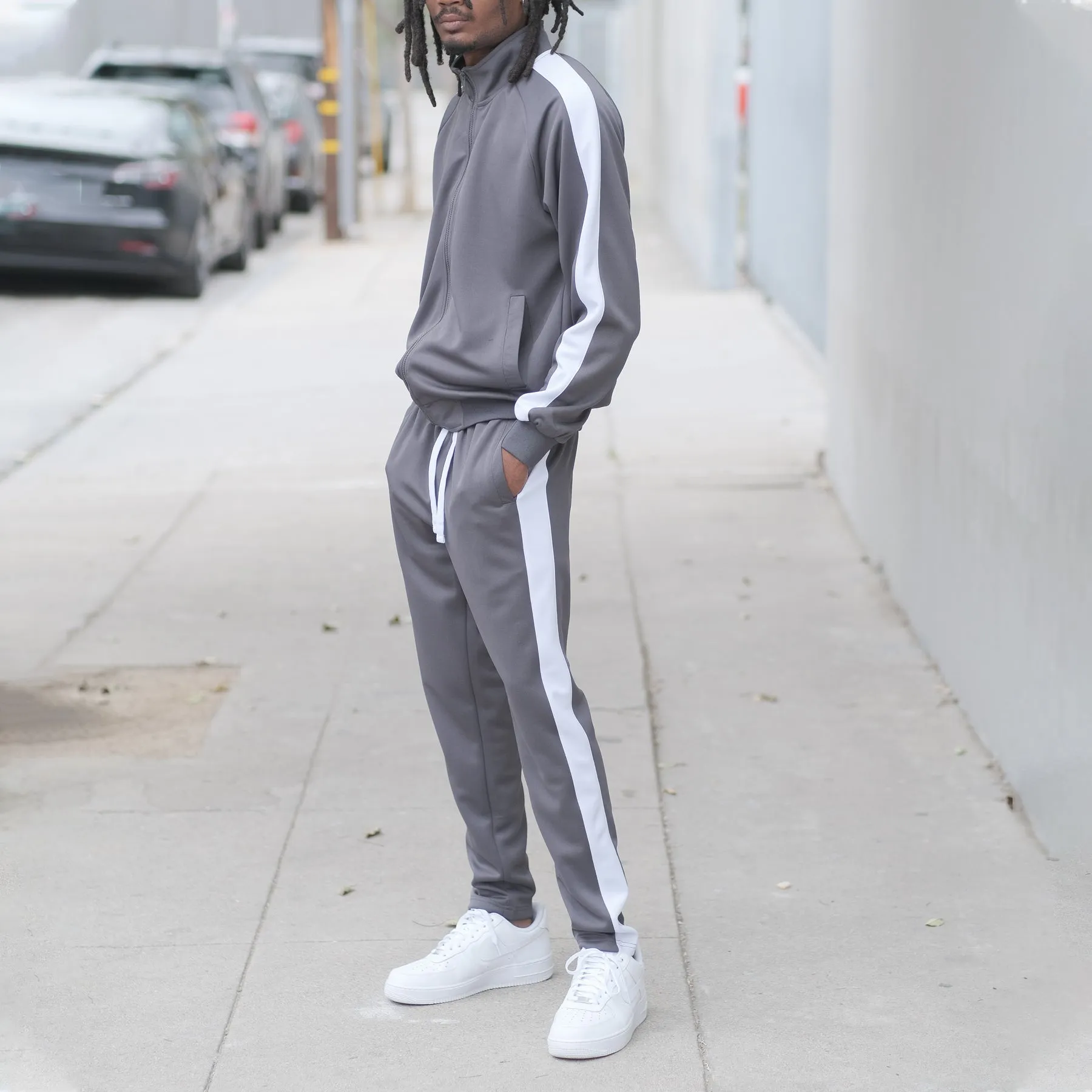 ST868 Essential Side Stripe Track Suit