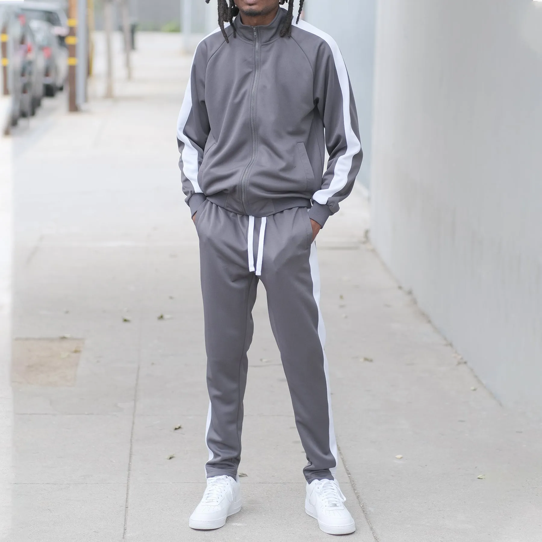 ST868 Essential Side Stripe Track Suit