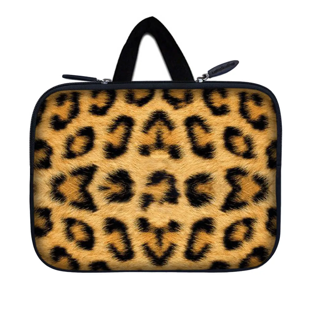 Tablet Sleeve Carrying Case w/ Hidden Handle – Leopard Print