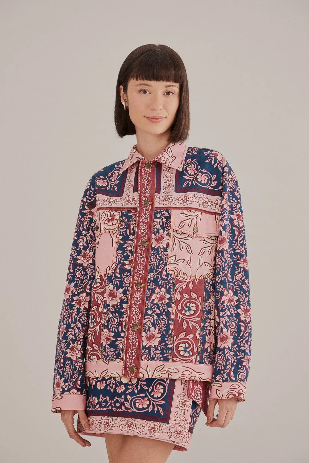 Teal Ainika Charm Jacket