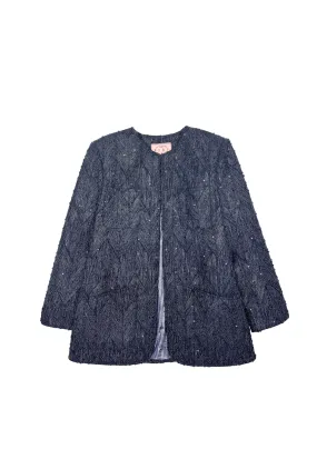 Walking Blazer - Navy Twinkle Tweed
