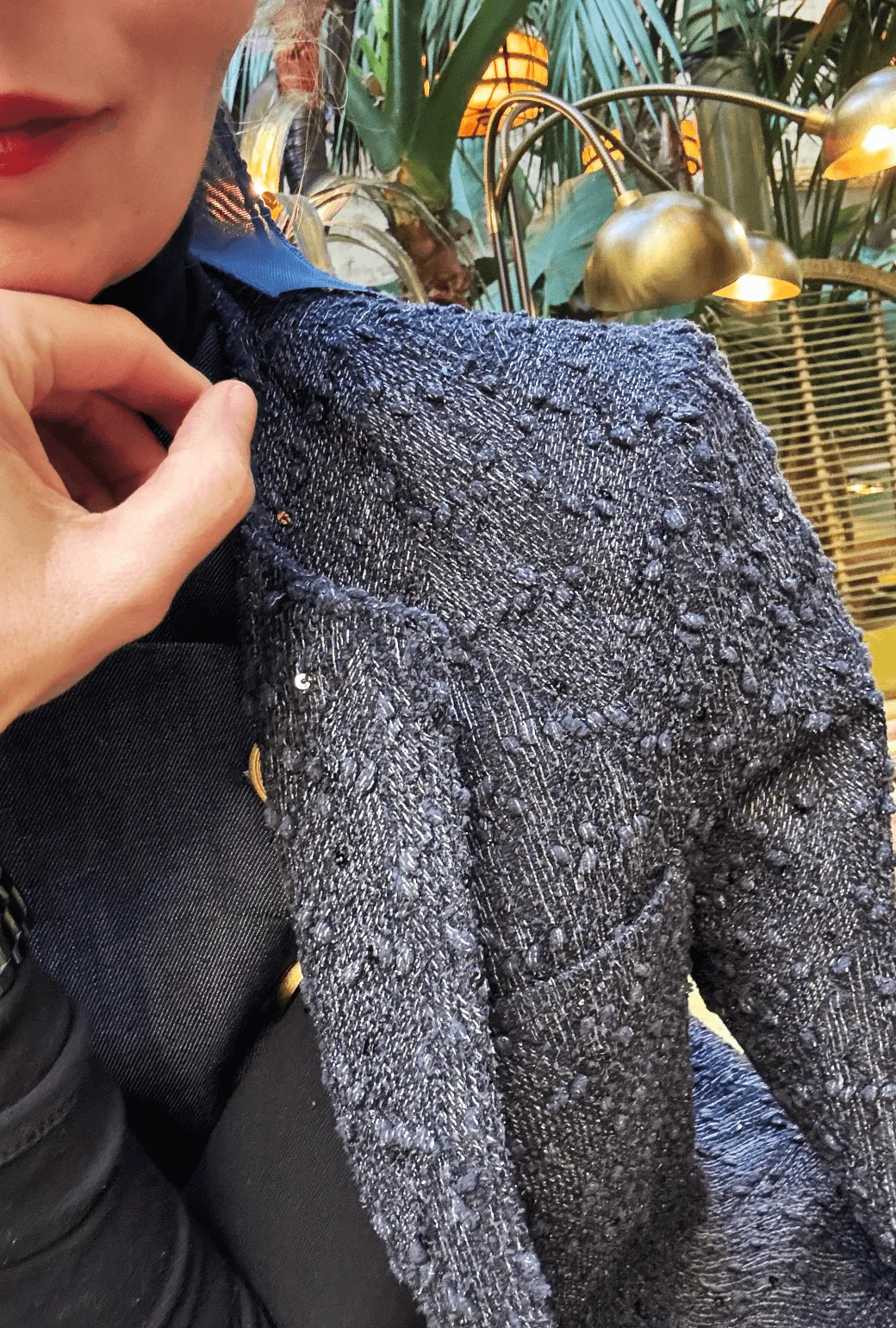 Walking Blazer - Navy Twinkle Tweed