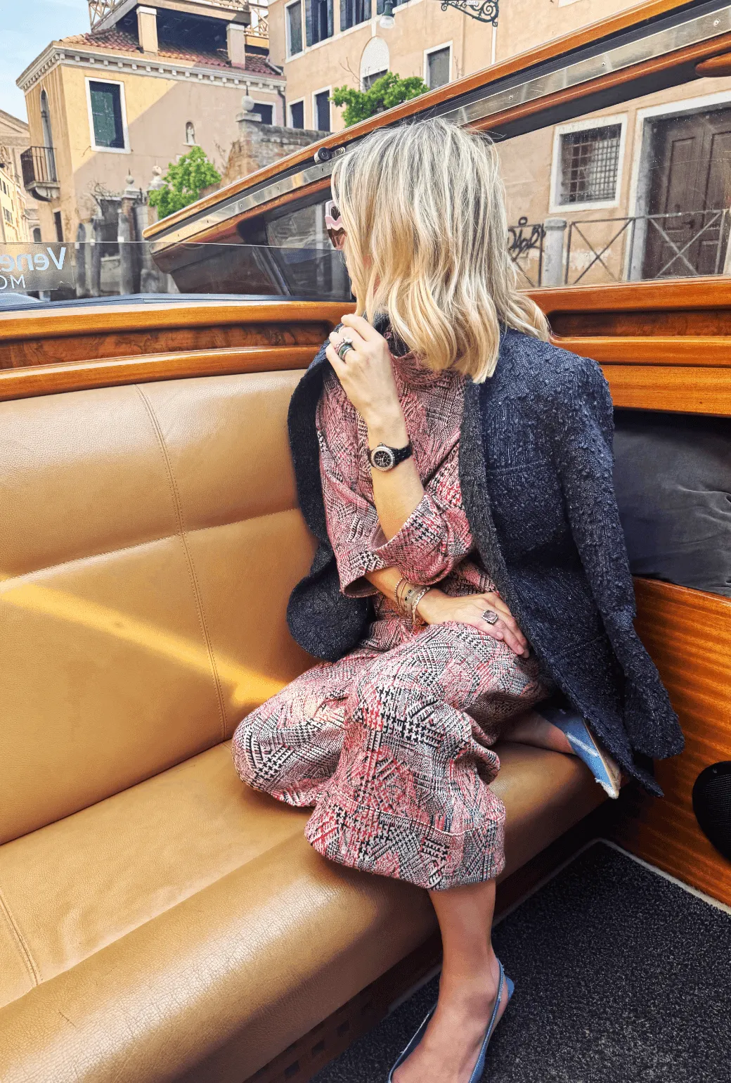 Walking Blazer - Navy Twinkle Tweed