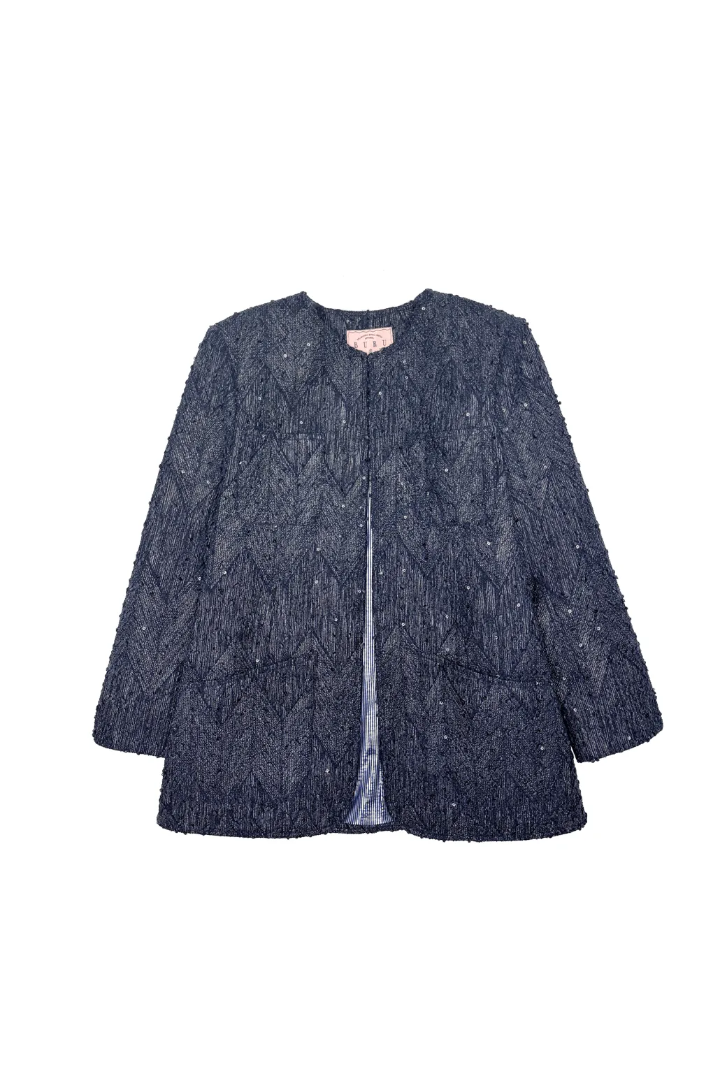Walking Blazer - Navy Twinkle Tweed