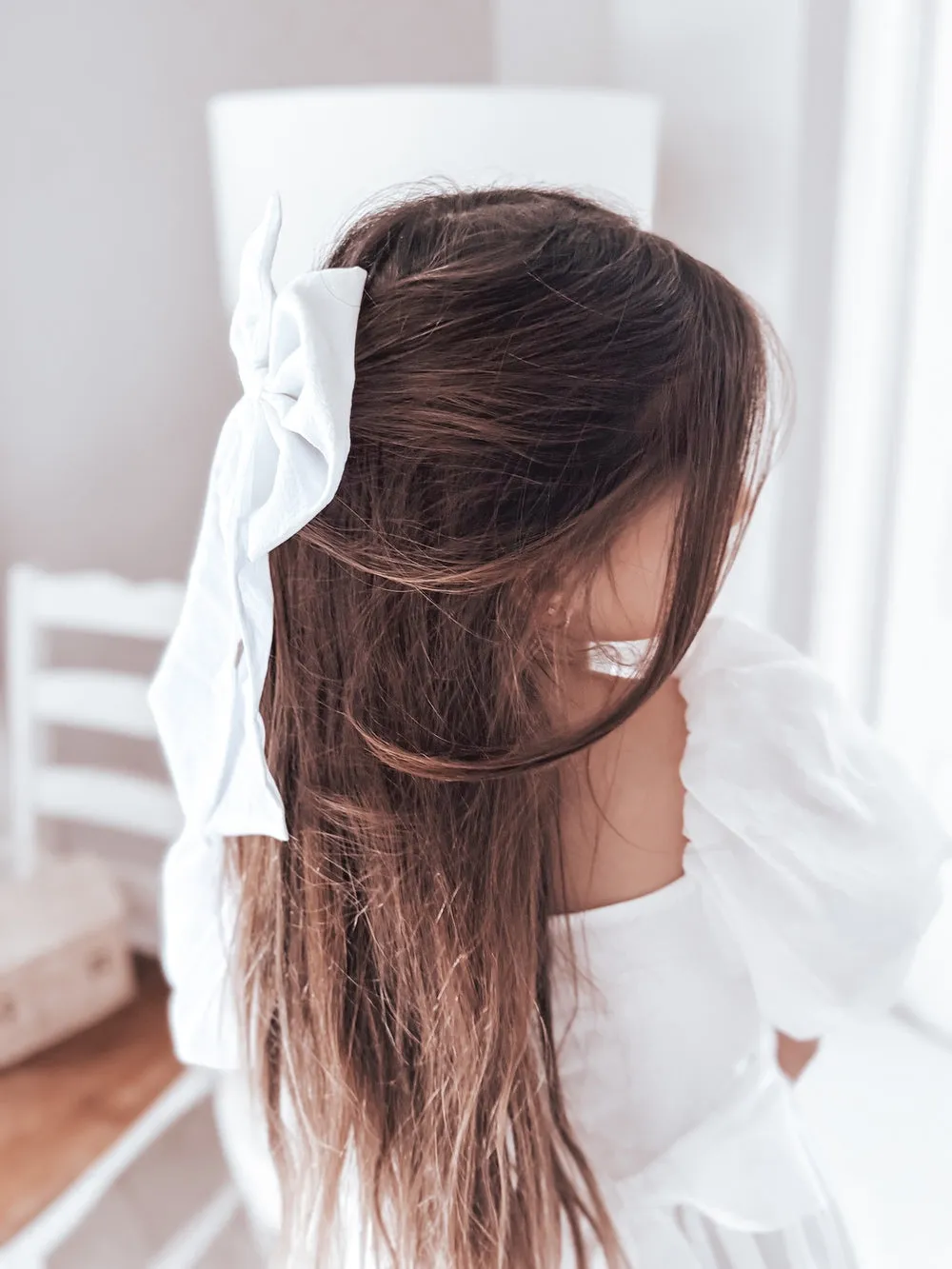 White Elegance Sailor Bow